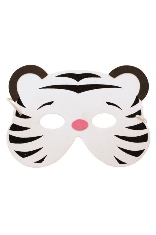 Masque enfant tigre blanc