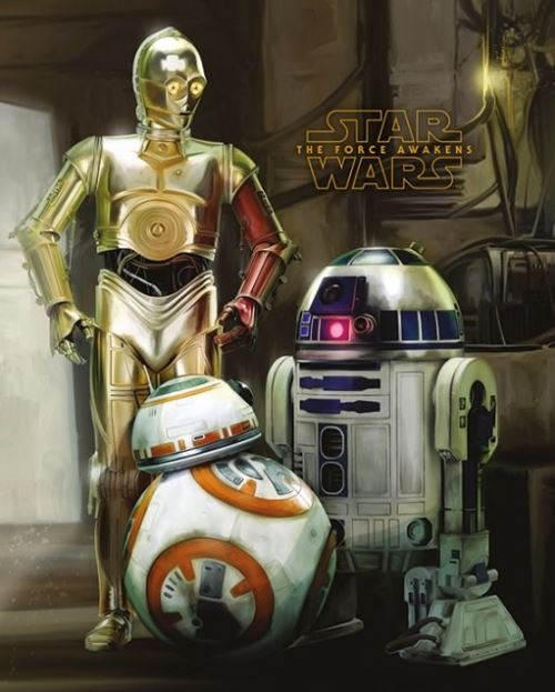 Star Wars Mini Poster 40 x 50 cm Episode VII Droids