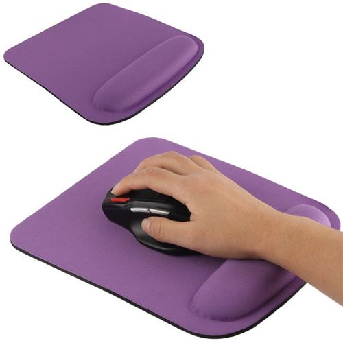 YONIS - Tapis de Souris Ergonomique - Repose Poignet - Violet - 23 cm - Image 2