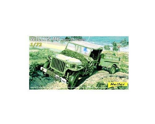 Willys Mb Jeep & Trailer Serie 30 Heller