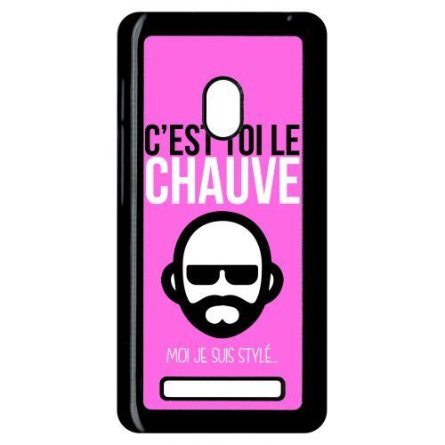 Coque asus zenfone 5 c est toi le chauve moi je suis styl 9