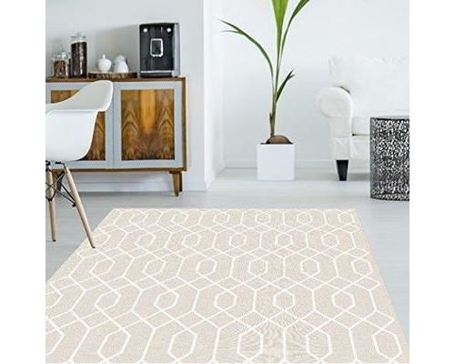 Viniliko Tapis Hexagone, Vinyle, Sepia, 133 x 200 x 3 cm 30435