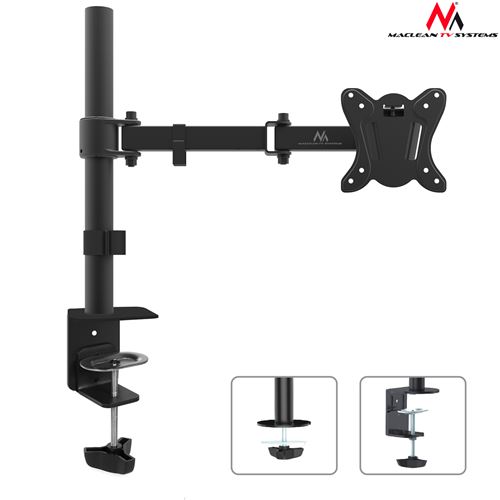 Maclean MC-690 support de bureau pour l'écran LCD 13-27 8kg VESA 75x75 100x100