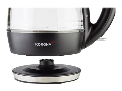 Korona - Waterkoker - 1.7 liter - 2200 W - roestvrij staal/zwart