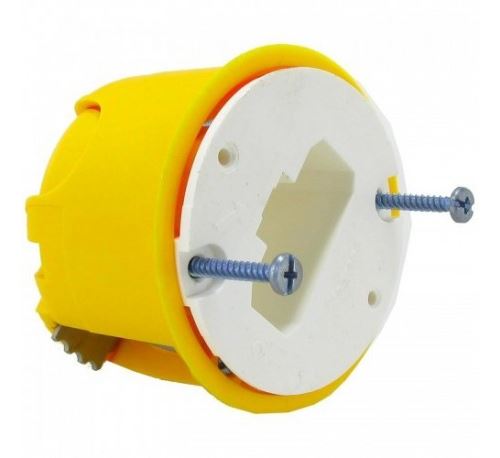 Boîte luminaire Batibox pour applique à bornes auto - cloison sèche profondeur 50 mm