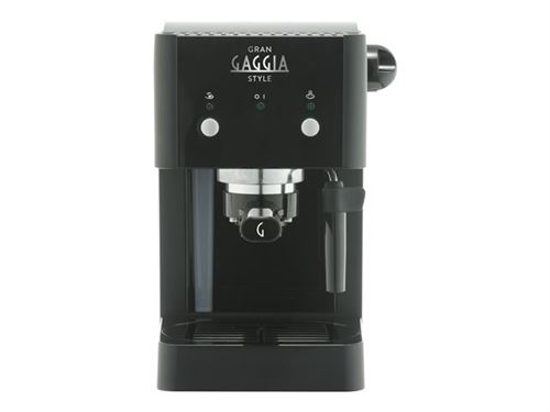 Gran Gaggia Style RI8423 - machine à café avec buse vapeur Cappuccino - 15 bar - noir
