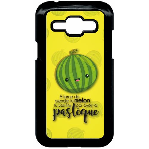 Coque samsung galaxy j1 4g force de prendre le melon tu vas finir par avoir la pastque fond jaune