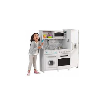 kidkraft grande cuisine enfant en bois avec sons et lumieres jeux d eveil achat prix fnac