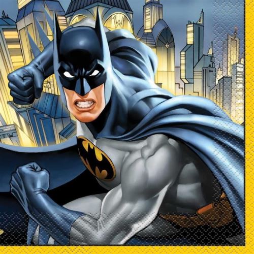Haza Original serviettes de table Batman 33 x 33 cm 16 pièces