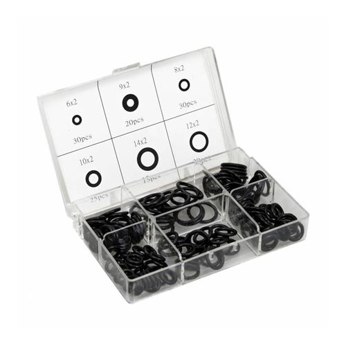 Joint torique metrique 6 tailles diam de 6 à 14mm (assortiment) (boite de 140 pieces) -p2r-
