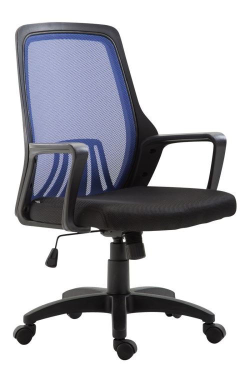 Fauteuil de bureau Clever , Noir / Bleu
