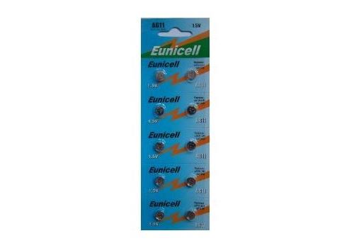 EUNICELL - Lot de 10 PILES AG11 362 361 LR721 SR721 SR721SW sr720 SR58