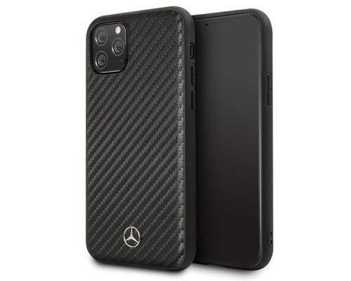 Coque pour Iphone 11 Mercedes Dynamic carbone noir