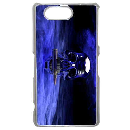 Coque Blue Skull Compatible Sony Xperia Z3 Transparent