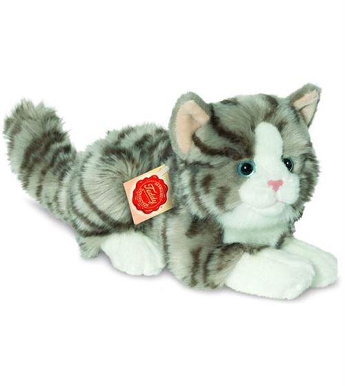 Peluche Chat Herman tigré 20 cm