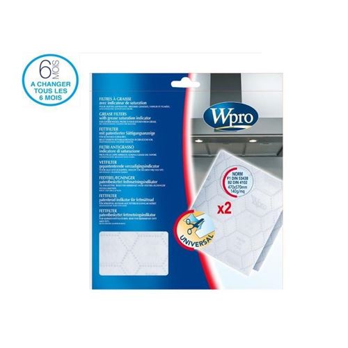 Filtre a graisse wpro avec indicatieur saturation - g746661