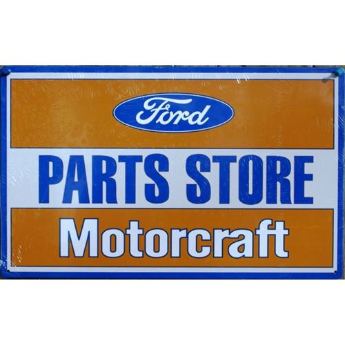 plaque ford parts store motorcraft tole deco garage loft bar