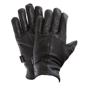 Mens black leather gloves thinsulate cheap