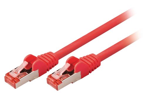Valueline VLCP85221R100 Câble de réseau Cat6 S / ftp Rj45 (8/8) Mâle - Rj45 (8/8) Mâle 10,0 M Rouge