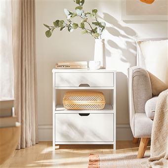 Sobuy Frg258 W Table De Chevet Bout De Canape Table D Appoint