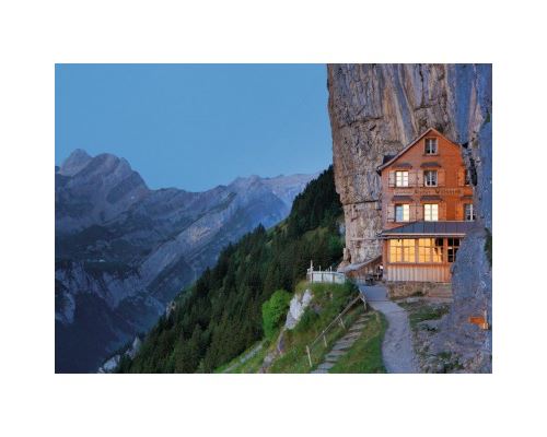 Puzzle 1000 Pièces : Gasthaus Aescher - Wildkirchli, Ravensburger