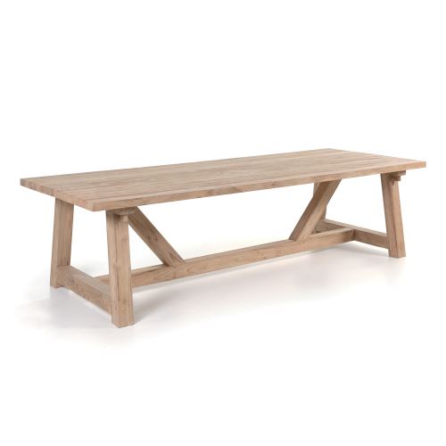 Table rectangulaire teck massif recyclé 300 x 120 cm coventry