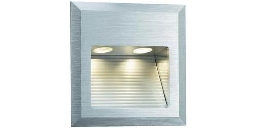 Spot LED encastrable LED intégrée Paulmann Special Line Quadro 93753 blanc chaud 2 W aluminium (brossé)