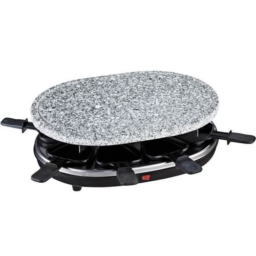 H.koenig - rp85 - appareil a raclette + pierre a griller - 8 personnes -900 w