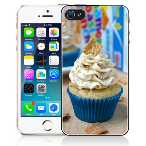 Coque pour iPhone 4/4S cupcake bleu