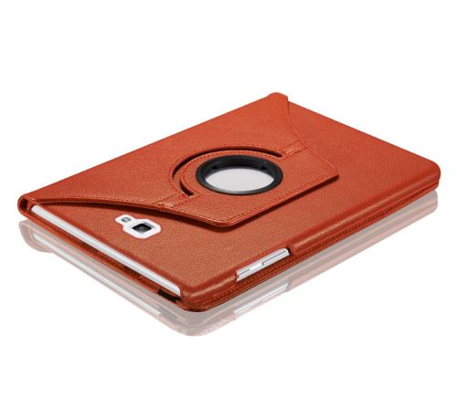WISETONY® Etui PU cuir Coque Housse rotative 360°pour Samsung Galaxy Tab A T580/T585 10.1 - Orange