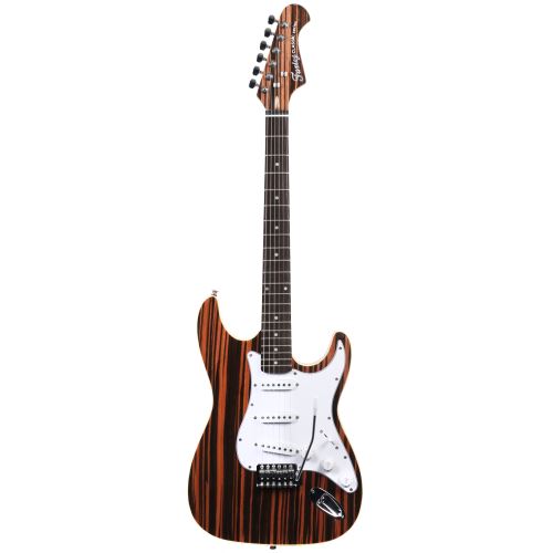 Fazley FST118BZ guitare électrique Brown Zebra