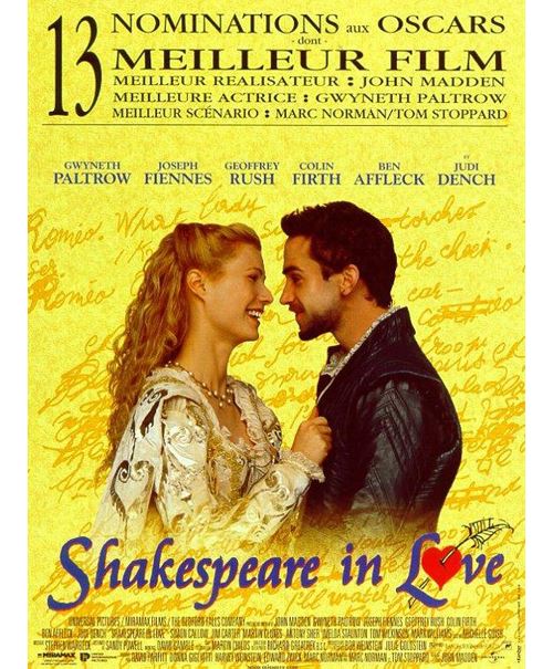 Shakespeare In Love AFFICHE CINEMA ORIGINALE