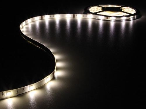 Flexible à led - blanc chaud - 150 led - 5m - 12v velleman ls12m210wwn
