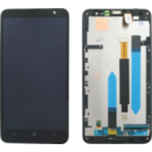 Ecran tactile + LCD noir pré-monté sur châssis de remplacement pour Nokia Lumia 1320