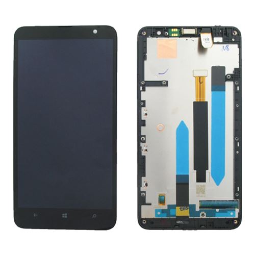 Ecran tactile + LCD noir pré-monté sur châssis de remplacement pour Nokia Lumia 1320