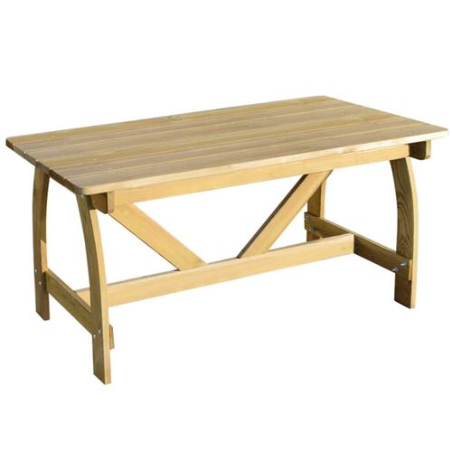 Vidaxl - Table de jardin 150x74x75 cm Bois de pin impr&eacute;gn&eacute; n/a
