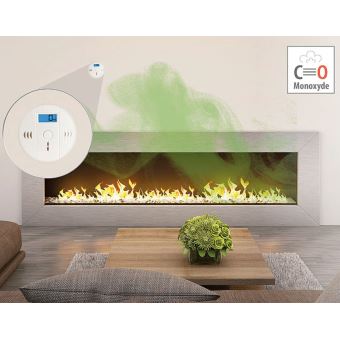 Flintronic Détecteur Monoxyde De Carbone LCD - Alarme CO EN 50291