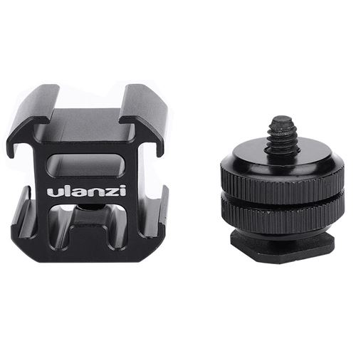 Ulanzi Triple Griffe Camera Adaptateur de fixation pour sabot chaud triple Microphone Moniteur vidéo