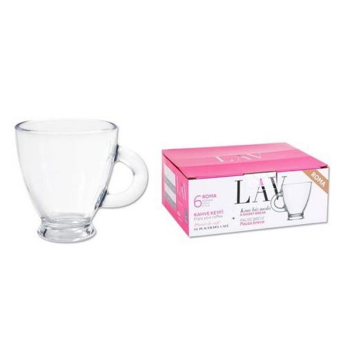 Ensemble de tasses à café LAV 155 ml Verre (6 Pcs)