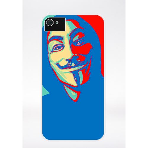 Coque Anonymous 2 Compatible Iphone 4 Transparent