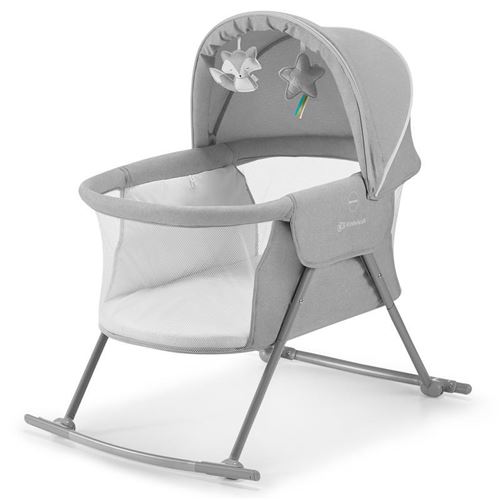 Kinderkraft LOVI Berceau pour bébé, lit de voyage, lit d'enfant, Gris
