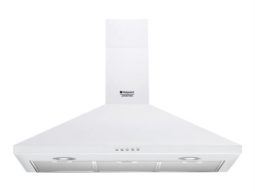Hotpoint Ariston Style Hnp 94.5s Cm W/ha - Hotte - Hotte Décorative - Largeur : 89.8 Cm - Profondeur : 40 Cm - Evacuation & Recyclage - Blanc