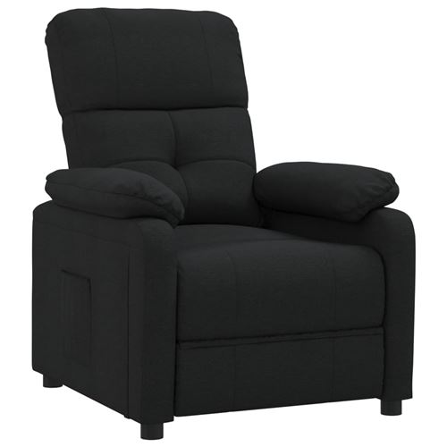 Non Communiqué Noir Vidaxl Fauteuil Inclinable Tissu
