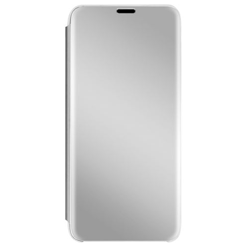 Avizar Housse Clear View pour OnePlus Nord 2 Design Miroir Support Vidéo argent
