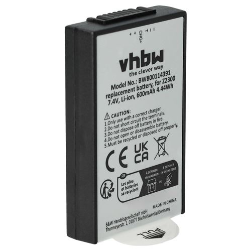 vhbw Li-Ion batterie 600mAh (7.4V) pour appareil photo DSLR Polaroid CZA-05300 Pogo, Z2300, Z230E