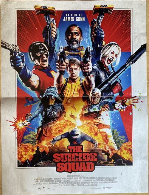 The Suicide Squad - 2021 - Margot Robbie, Viola Davis - 40x60cm - Affiche de cinéma originale pliée