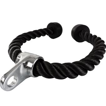 Corde à Triceps 66cm Avec Embouts Caoutchouc - Poignée Pour Machine à Câble (Occasion)