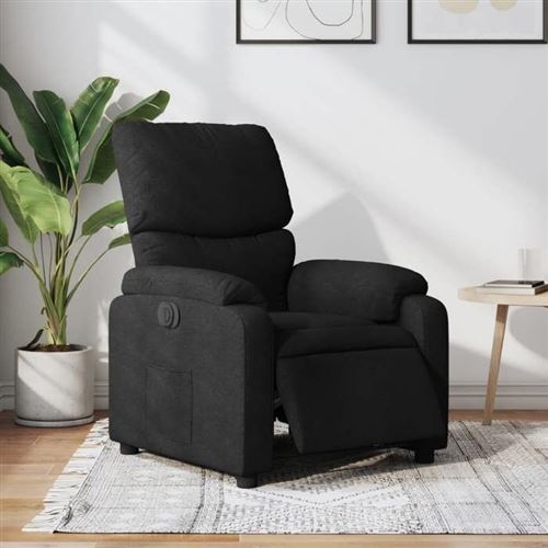 Non Communiqué Or Vidaxl Fauteuil Réglable Électrique Tissunoir