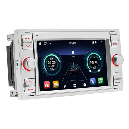 Autoradio Android 7 Pouces GPS Bluetooth WiFi USB Navigation 2GB+32GB Argent Argent YONIS