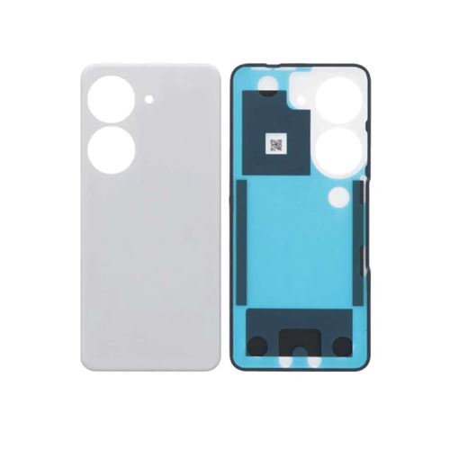 Cache Batterie Vitre Arrière Premium Blanc Comète pour Asus Zenfone 10